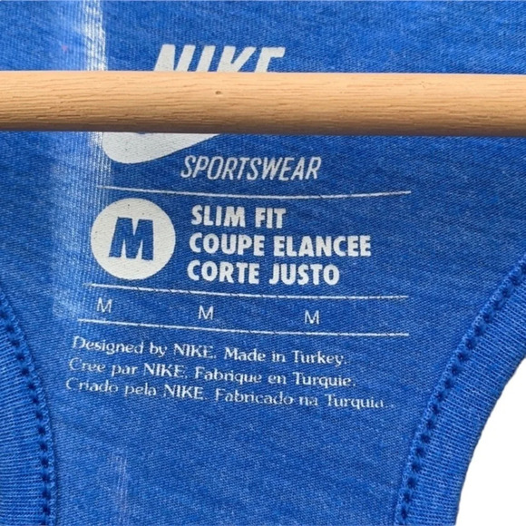 Nike women's medium tank top, cobalt blue and red - Picture 4 of 4